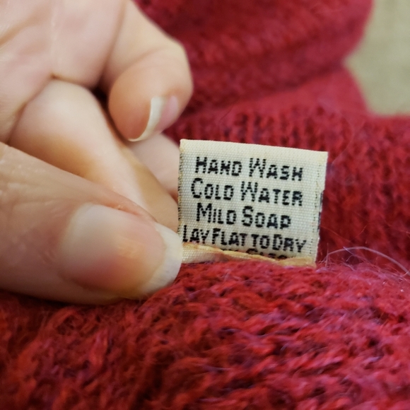 Vintage cardigan 100% Alpaca made in Peru size Medium - Picture 7 of 7